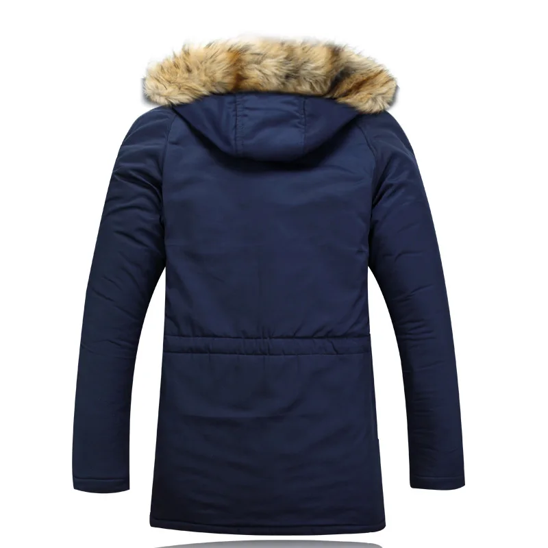 YZBZJC Thickening Parkas Men 2018 Winter Jacket Men's Coats Male Outerwear Fur Collar Casual Long Cotton Wadded men Hooded Coat | Мужская