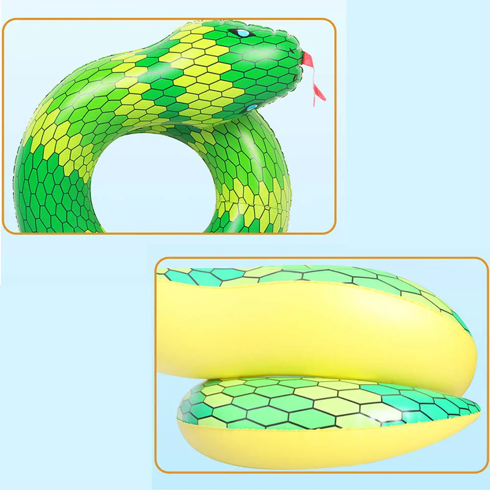 Летнее 3D кольцо для плавания в виде змеи цветной надувной поплавок бассейна