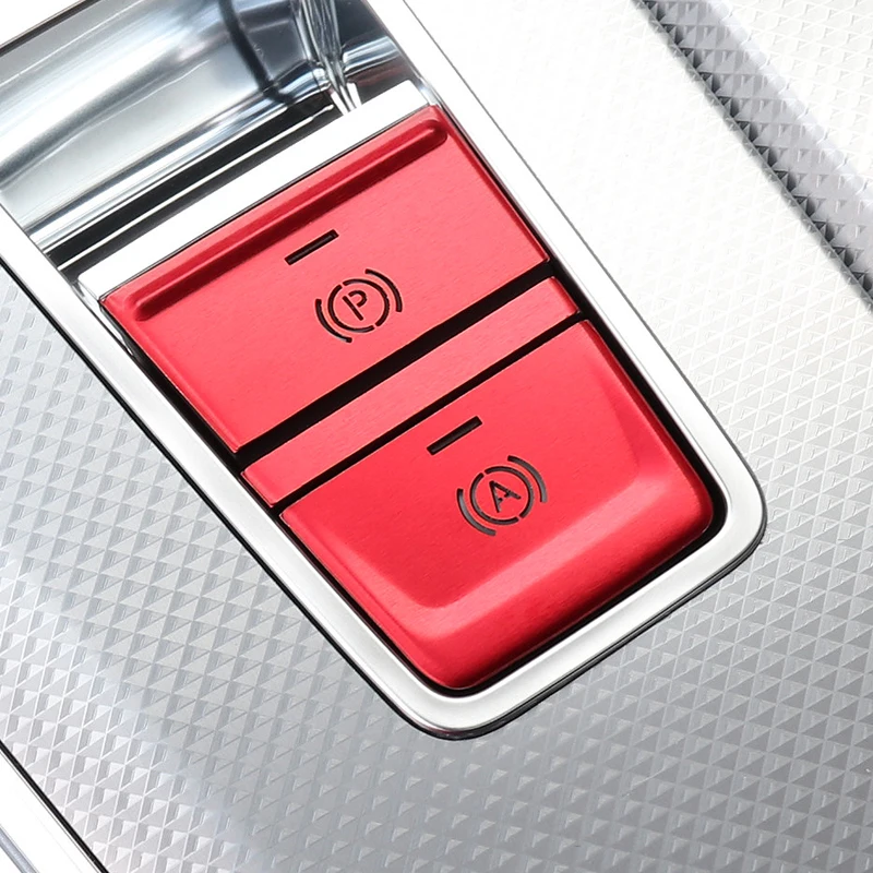 P кнопки электронный ручной тормоз блёстки украшение крышка отделка для Audi A6 C8 алюминиевый сплав аксессуары для салона автомобиля