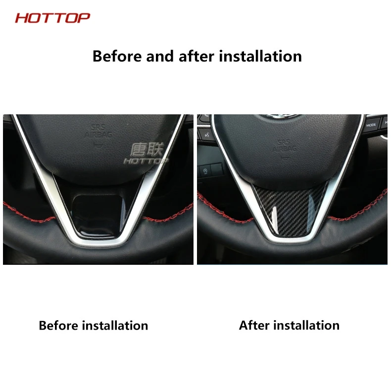Стайлинг рулевого колеса из углеродного волокна декоративная отделка наклейка