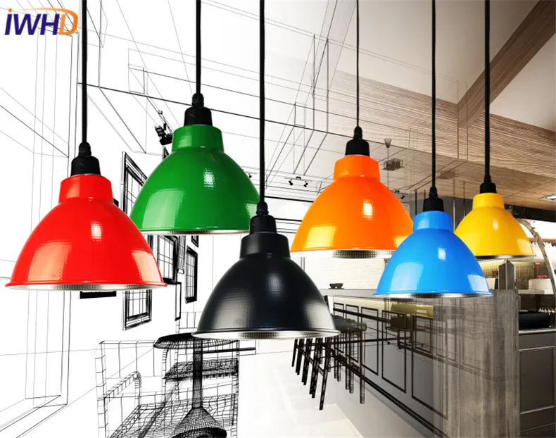 IWHD Американский Алюминиевый подвесной светильник LED для домашнего освещения