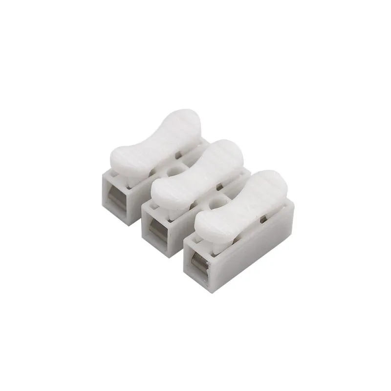 10 шт./лот CH-2 Spring Wire Quick Connector 2p 3p G7 Electric Crimp Terminals Block Splice Cable Clamp Easy Fit Led Strip |