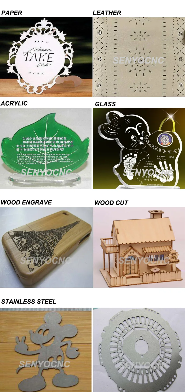 Best price metal MDF Acrylic CNC CO2 3mm stainless steel laser cutting machine | Wood Router