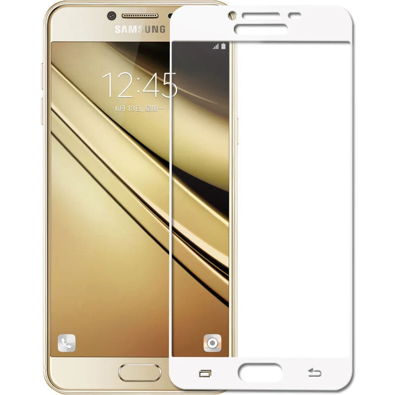 2 шт./лот Цвет полное покрытие закаленное Стекло для samsung Galaxy C5 C7 C5000 C7000 J5 J7 Prime S6 S7 A3 A5 A7 Экран протектор