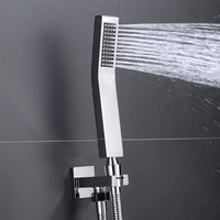 high quality brass hand shower set wall mounted hand held brass shower head brass holder hose water saving shower sprayer