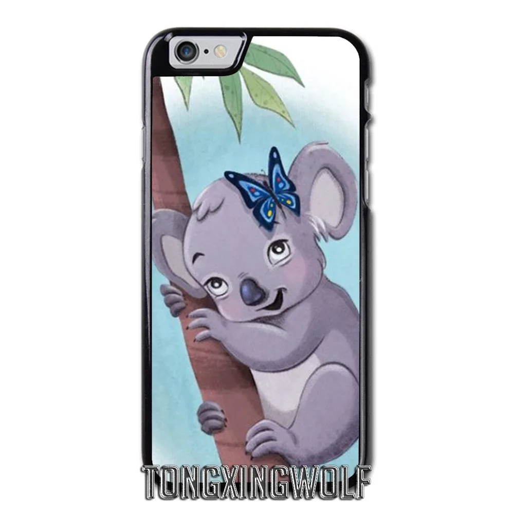 Милый коала чехол для iPhone 4S 5S SE 6 S 7 8 XR XS Max samsung Note 9 S5 S6 S7 край S8 S9 S10 рlus