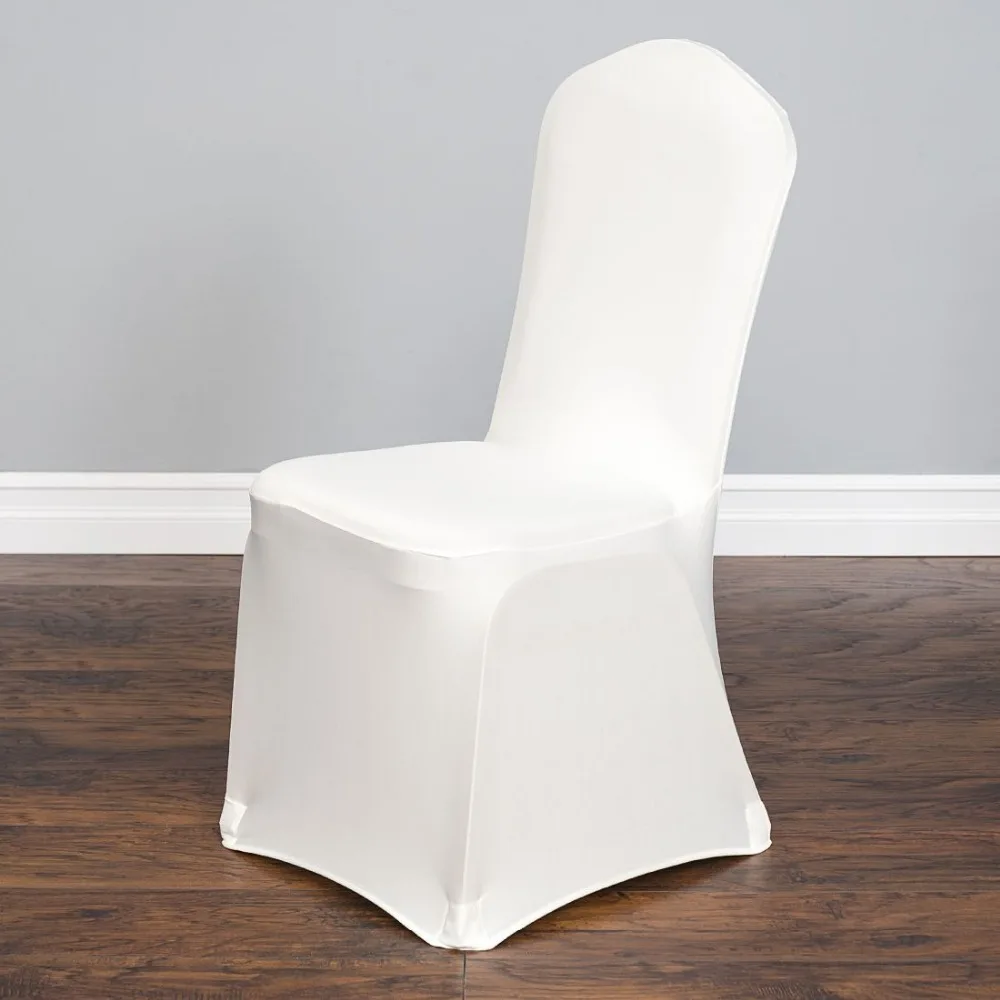100 шт. эластичные чехлы для стульев белого цвета|chair cover|chair covers for weddingscover chairs |