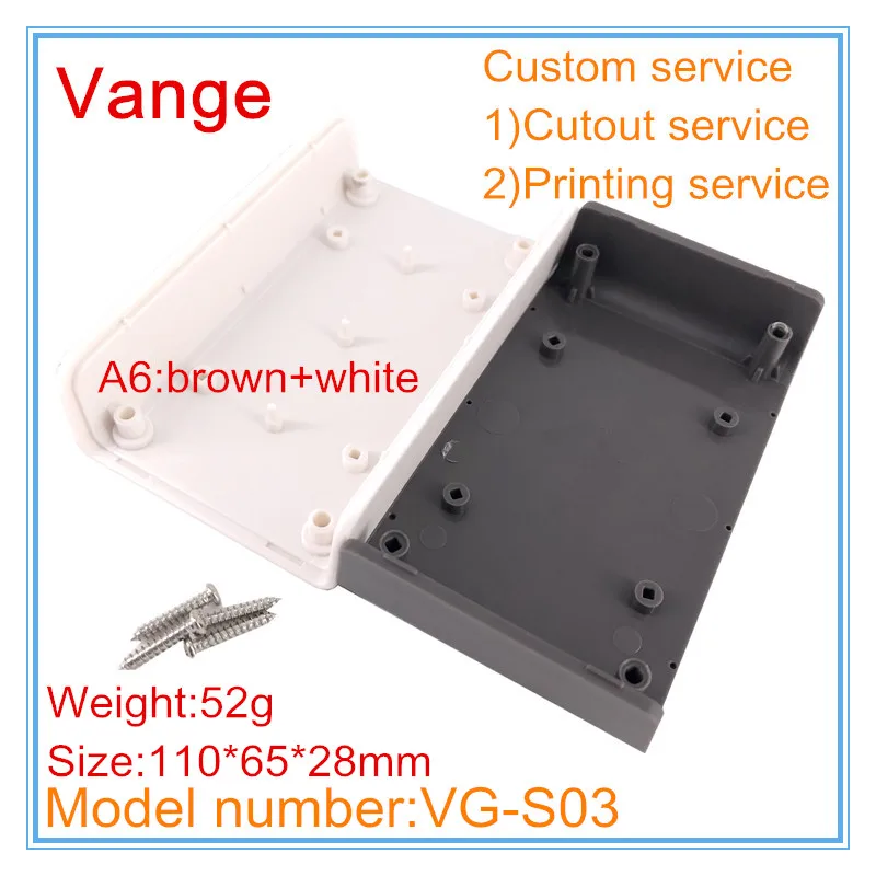 1 шт./лот чехол для электронного инструмента IP54 ABS пластиковый корпус diy box 110*65*28 мм портативный для электронных печатных плат