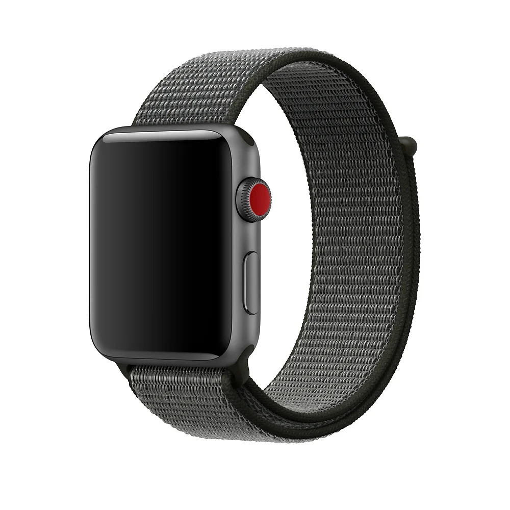 Dark Olive Нейлоновый спортивный ремешок для Apple Watch серии 5 4 3 44 мм 40 мм ремешок для часов браслет для iwatch 4 44 мм 42 мм 38 мм 3 2 Hyper - Цвет ремешка: Dark Olive