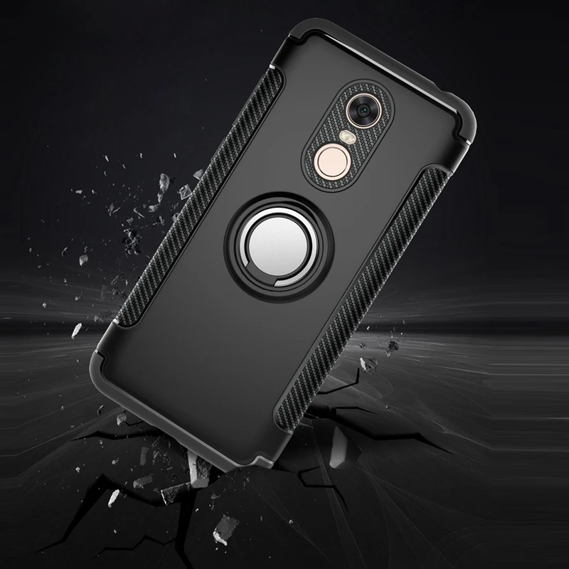 SIXEVE роскошное кольцо на палец чехол для Red mi 5 Plus 4X 4A 3S 4 Pro Note 3 6 Броня