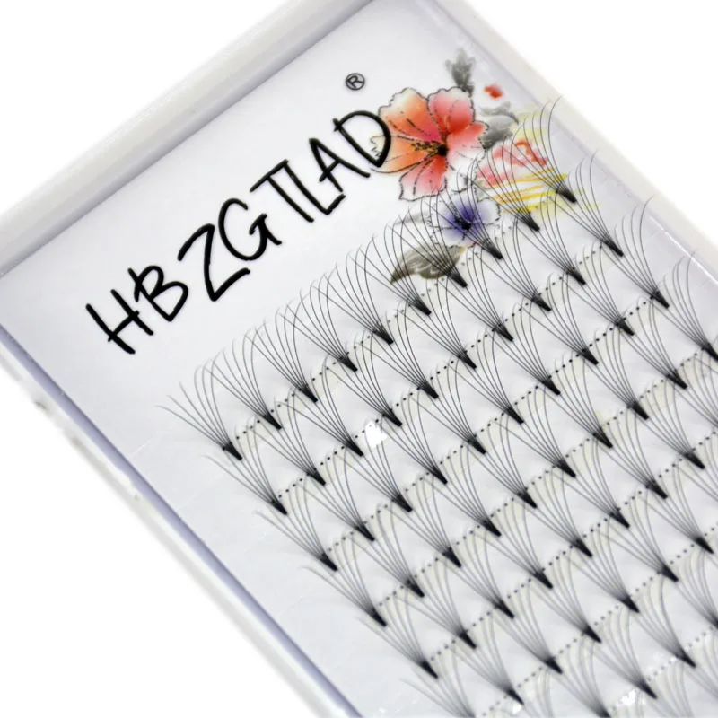 

HBZGTLAD Lashes Premade Russian Volume Fans 6D Mink Eyelashes short Stem Lash Pre made Eyelash Extensions Supplies