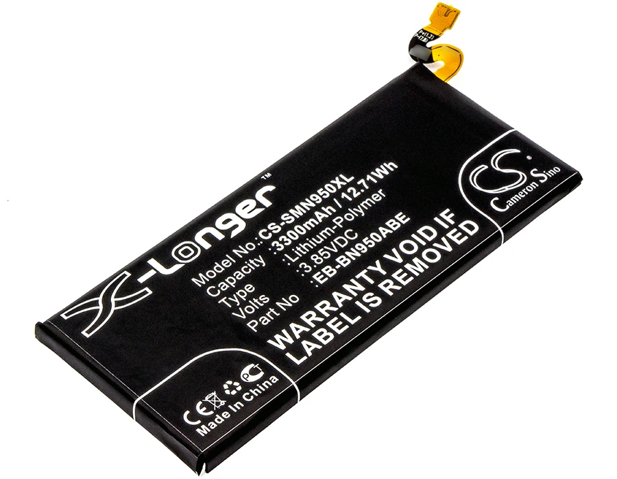 Аккумулятор Cameron Sino 3300 мАч для Samsung Galaxy Note 8 EB BN950ABE N9508 N950D N950F N950FD N950J N950N N950U N950W