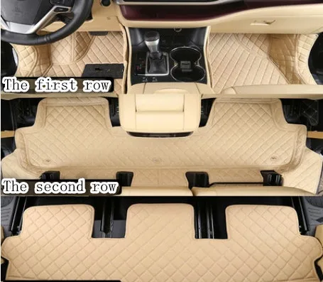 Хорошие качественные маты! Полный набор автомобильные коврики для Toyota Highlander 7