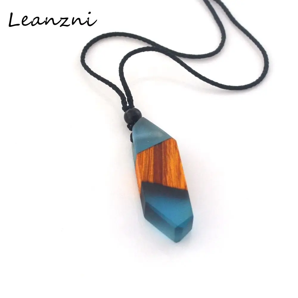 Leanzni Высокое качество античная деревянная смола кулон специальная форма