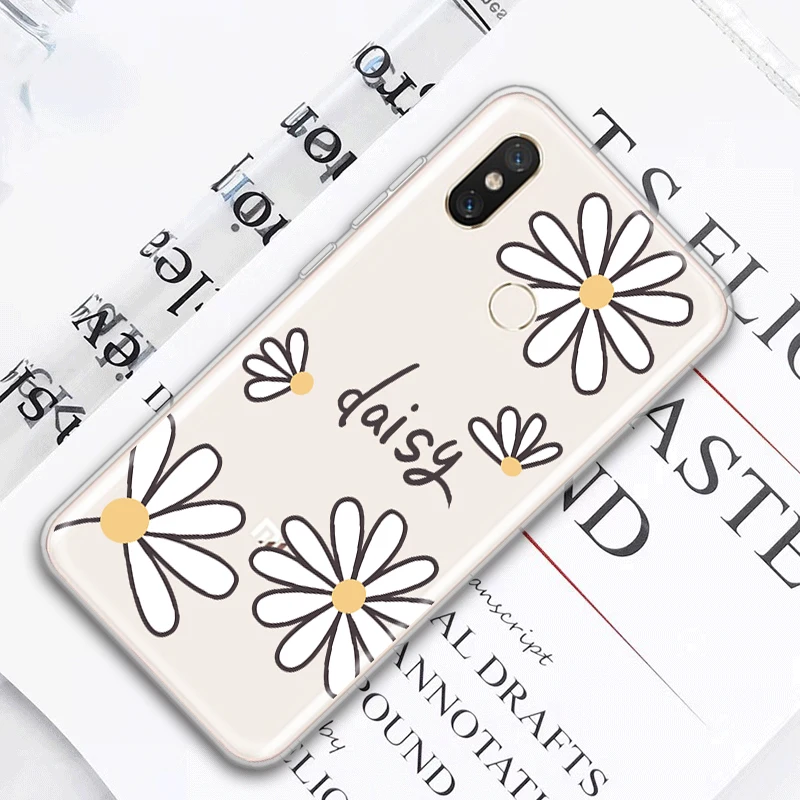Ультратонкий чехол для Xiaomi mi A2 A1 mi 9 Se mi 8 из мягкого прозрачного ТПУ с изображением свежих растений цветов на красном mi Note 5 6 7 Pro, чехол для телефона