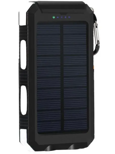 Ggx Energy 8000 мАч переносная солнечная батарея зарядное устройство для телефона открытый кемпинг компас+ защита от пыли/воды+ светодиодный свет+ 2xUSB выход