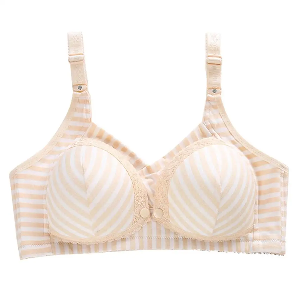 Woman Fashion Striped able push up bra Pure Cotton Comfortable Ventilation Sexy Lace Seamless Underwear bras for women linge BR3