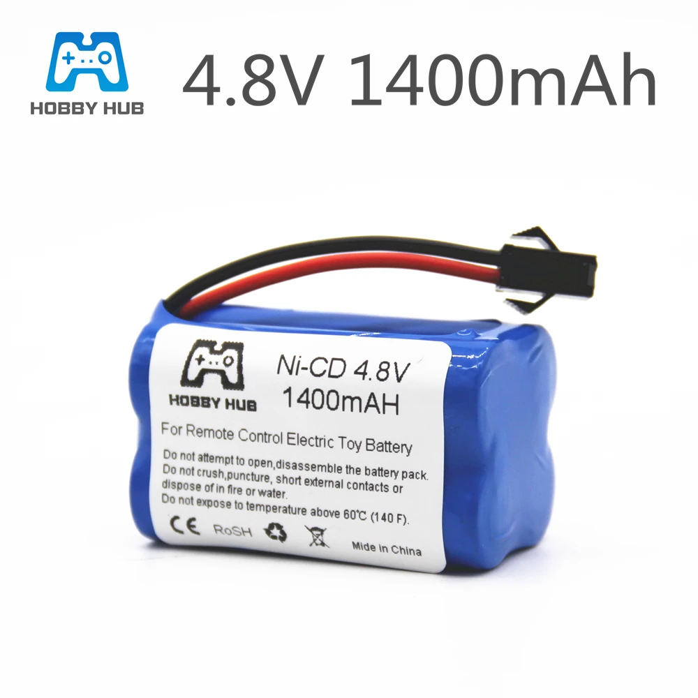 Hobby Hub 4,8 v 1400mah Ni-Cd аккумулятор nicd AA 4,8 v перезаряжаемый аккумулятор для радиоуправляемых автомобилей 4,8 v RC лодка игрушка батарея 4,8 V 1400