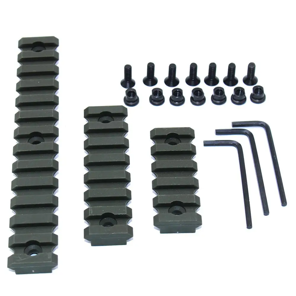 5 7 13 слот Keymod Rail Handguard Picatinny Weaver Mount ABS пластиковая секция с винтами|Аксессуары для