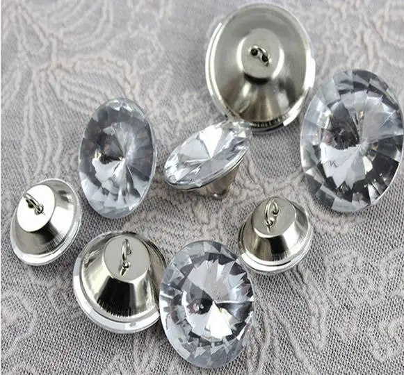 Оптовая продажа мягкая акриловая декоративная пряжка для дивана 18 мм 500 шт./лот со