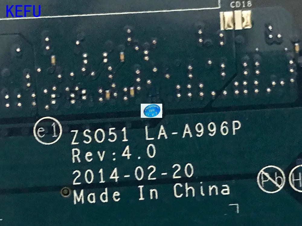 Быстрая доставка совершенно новая материнская плата ZSO51 для ноутбука HP 15-G с