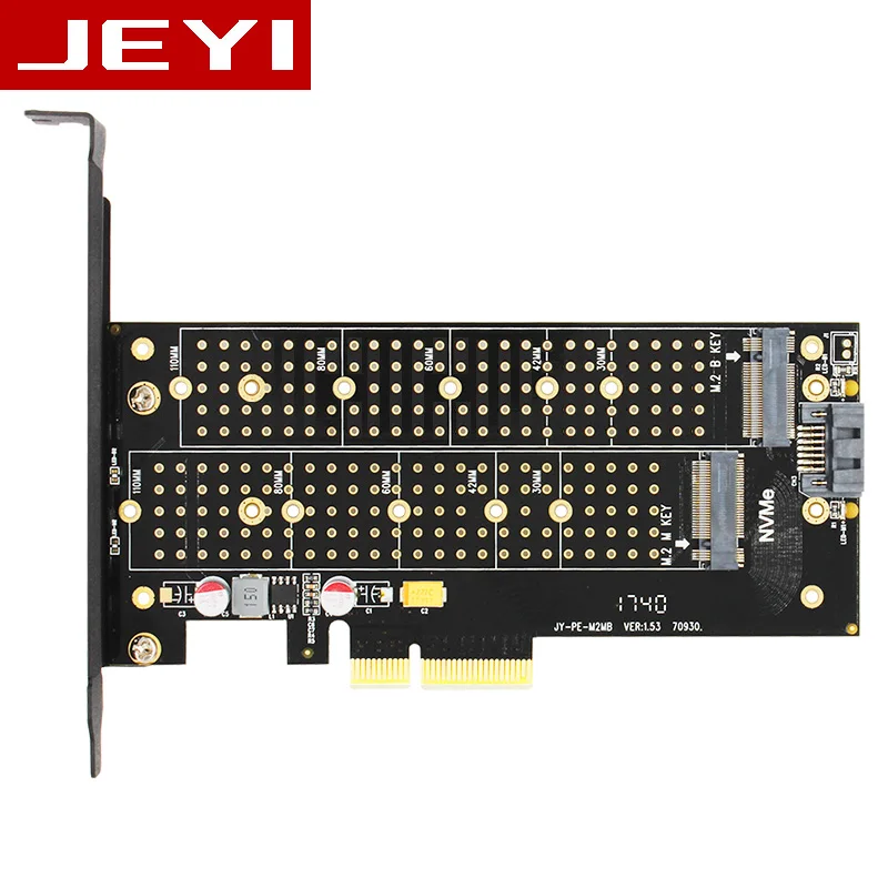 Jeyi sk9 Pro M.2 расширения NVME адаптер NGFF отложным воротником PCIe3.0 Вентилятор