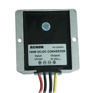 100W step down transformer 12V 24V to 5V 20A DC-DC Waterproof power converter | Обустройство дома