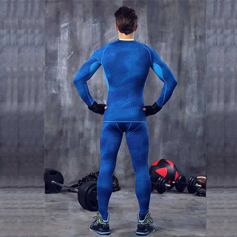 Мужские профессиональные комплекты для фитнеса Быстросохнущий Спортивный топ +
