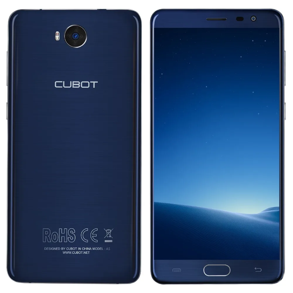 CUBOT A5 4G LTE MT6753 Восьмиядерный Мобильный телефон 5 &quotFHD 3 ГБ + 32 Android 8 0 13.0MP 8MP 3000 мАч