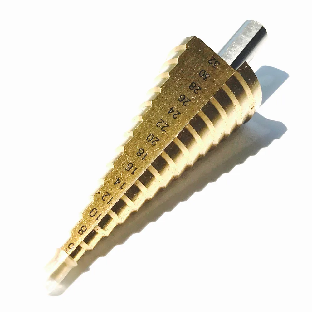 Набор ступенчатых сверл биты с треугольным хвостовиком 4 32 мм метрической