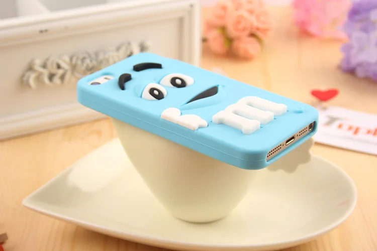 Мультяшный M& M's Chocolate Candy резиновый чехол для телефона для iPhone 6 6S 7 Plus, лучшее качество, Мягкая силиконовая задняя крышка, Fundas