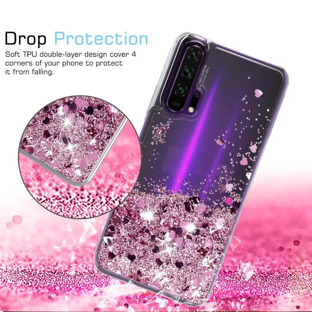 Чехол для huawei Honor 20 Pro с динамическим жидким блеском и зыбучими песками для huawei Honor 20, мягкий ТПУ чехол Slicone