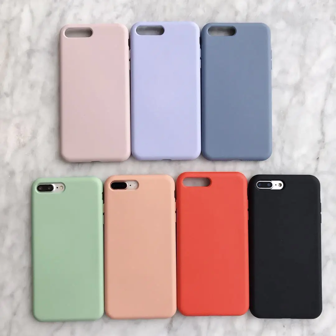 Чехол для iPhone 8 7 6s plus жидкий силиконовый мягкий защитный чехол из ТПУ X XR XS MAX| |