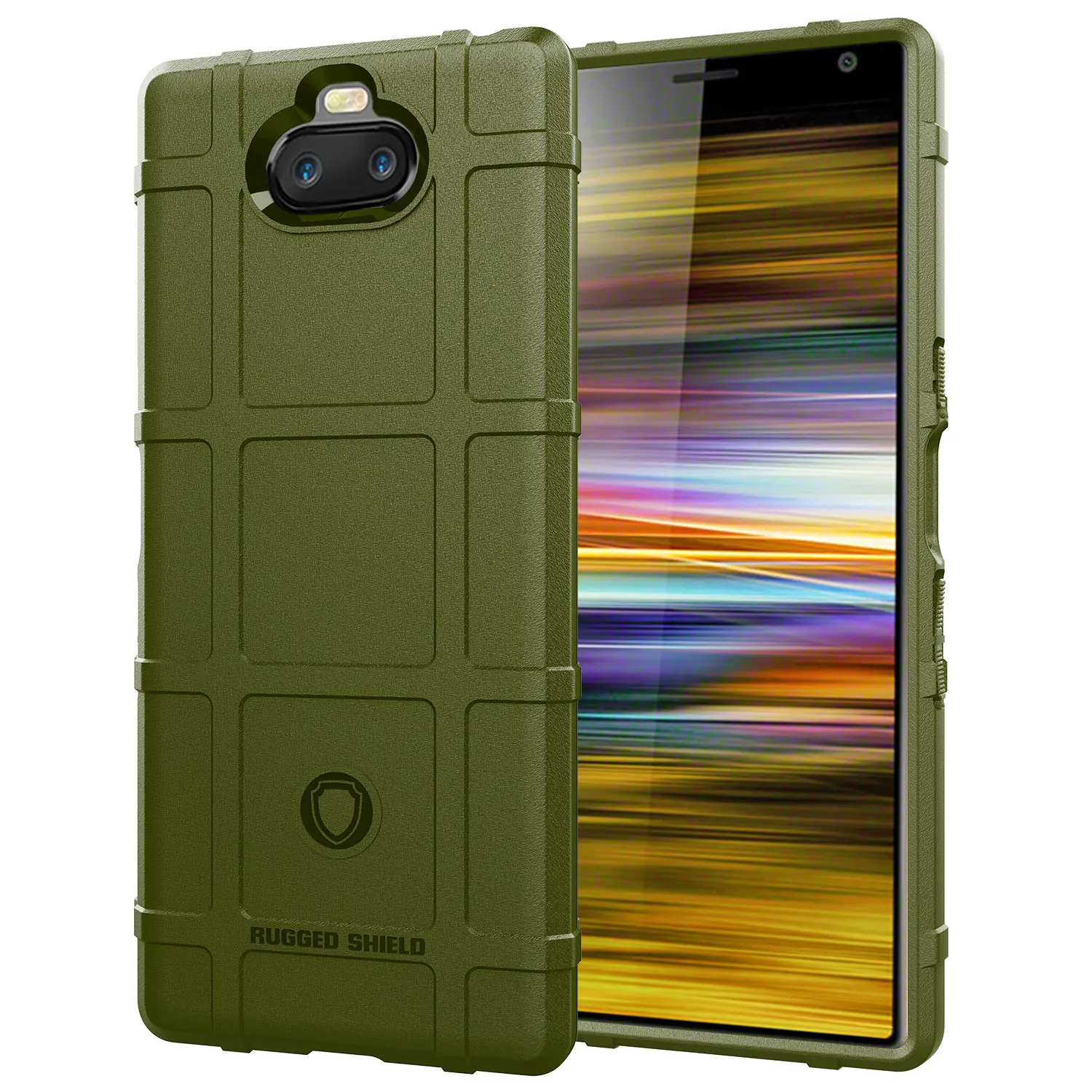 Для Sony Xperia 10 чехол матовый экран 360 градусов Полная защита корпуса жесткий для plus |