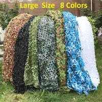 large size 8x8 meter military camouflage net camping hunting camo net truck cover sun shelter background decoration tent shade