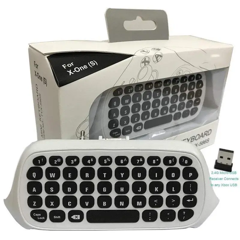 Для Xbox One S Chatpad мини игровая клавиатура беспроводной чат клавиатура для сообщений с аудио/гарнитурой Jack для Xbox One Elite& Slim Gam