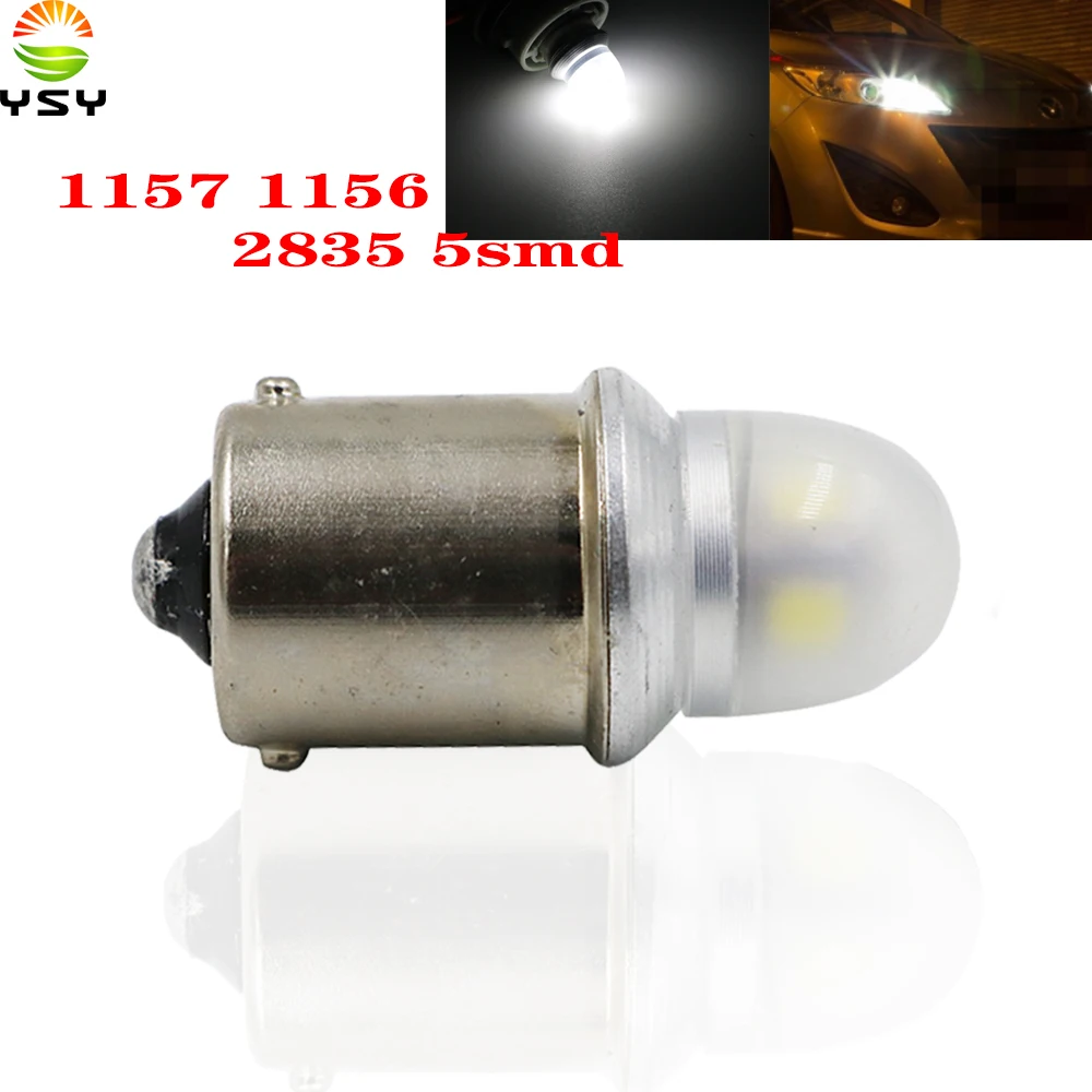 

YSY 500X 1156 led ba15s p21w led 1157 BAY15D p21/5w 5smd 2835 led автомобиль авто задний ход DRL указатель поворота Стоп-сигнал задний фонарь лампа