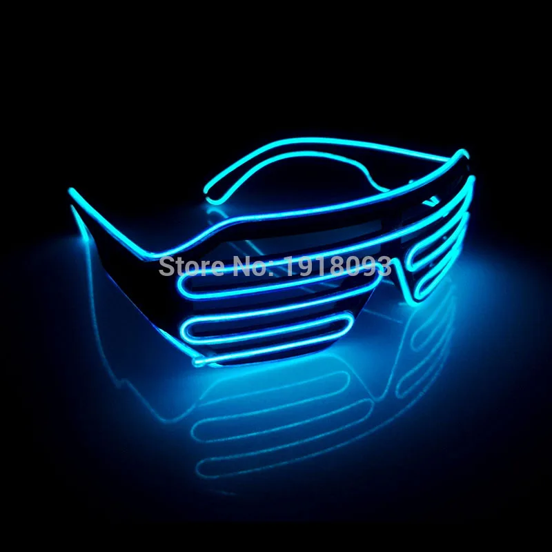 Newest 100PCS/Lot New design 10 Color Select Sound active Novelty Lighting LED Glasses For Christmas,Festival,Party+DC-3V Driver