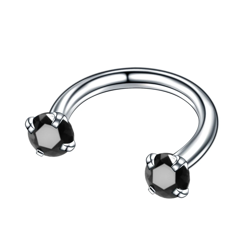 1 шт. стальной нос пирсинг перегородка кольцо уха Хрящ Пирсинг для пупка Спираль