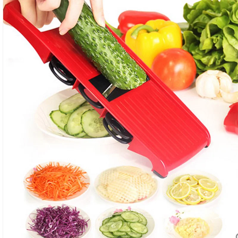 8 in 1 Vegetable Fruit Slicers Cutter With Adjustable 304 Stainless Steel Blades Carrot Potato Onion Grater Peeler Kitchen Tool