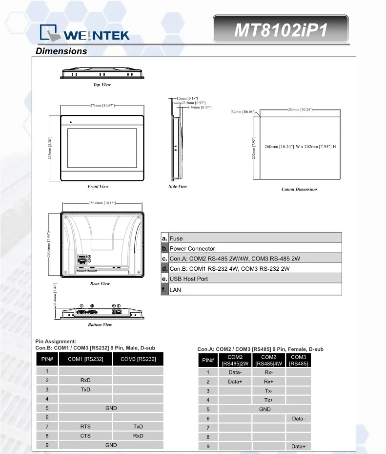 WEINVIEW/WEINTEK MT8102iP HMI Сенсорный Экран 10,1 дюймов 1024*600 USB Ethernet дисплей интерфейса человека машины