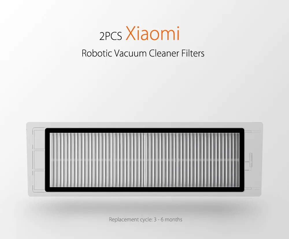 XIAOMI MI Robot вакуумный набор оригинальных деталей 2 шт. боковая щетка и HEPA фильтр 1
