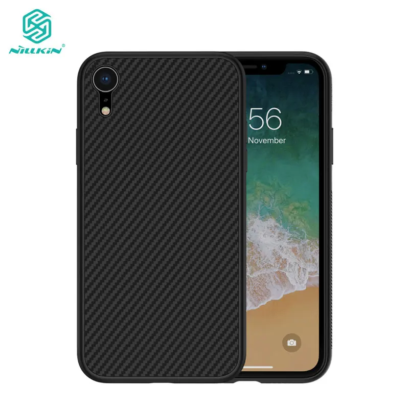 Чехол для iPhone 12 Mini 11 Pro Max XR Xs Nillkin из синтетического волокна углеродного PP