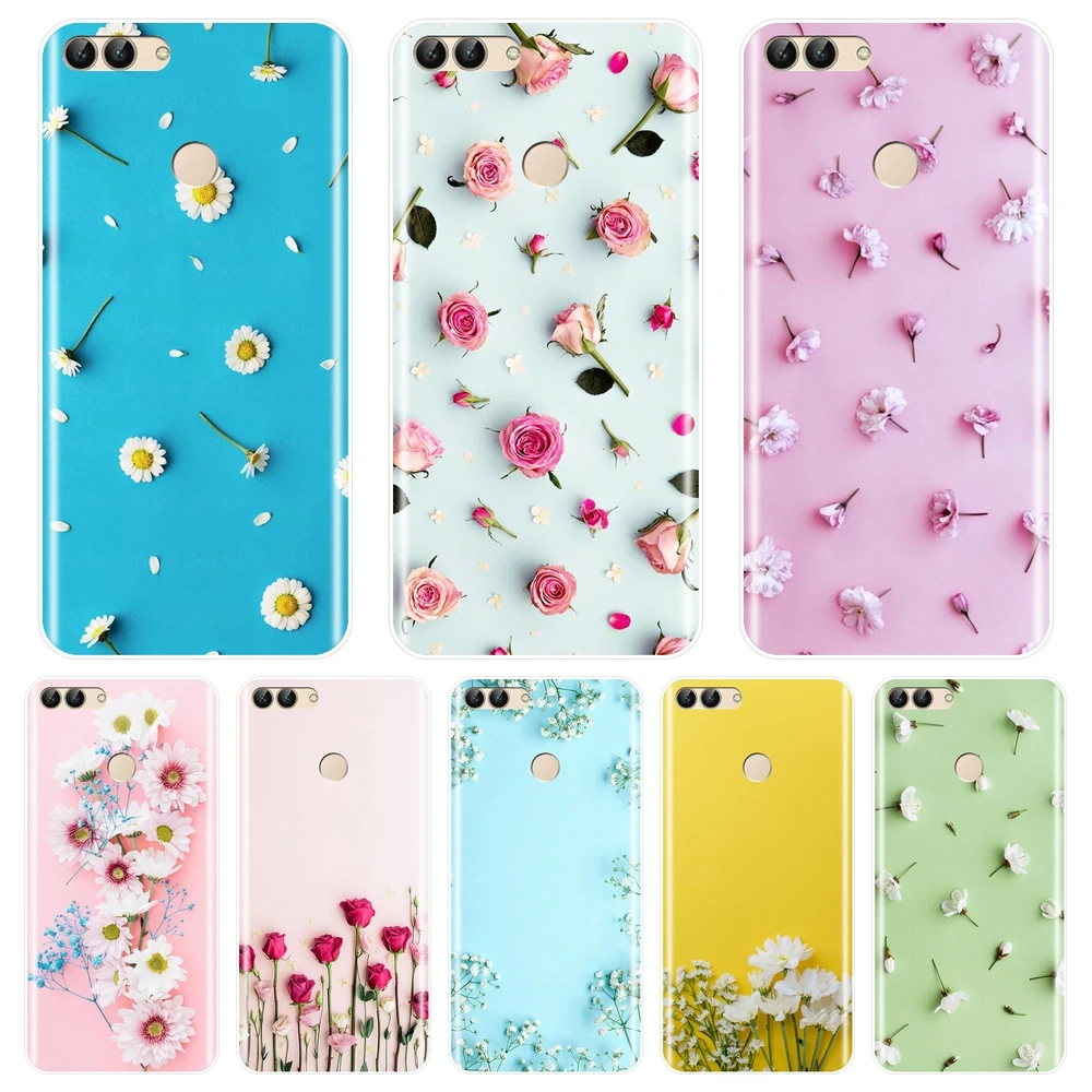 Задняя крышка для Huawei P10 P20 P8 P9 Lite 2017 силиконовый чехол с розами телефона Pro P Smart Plus