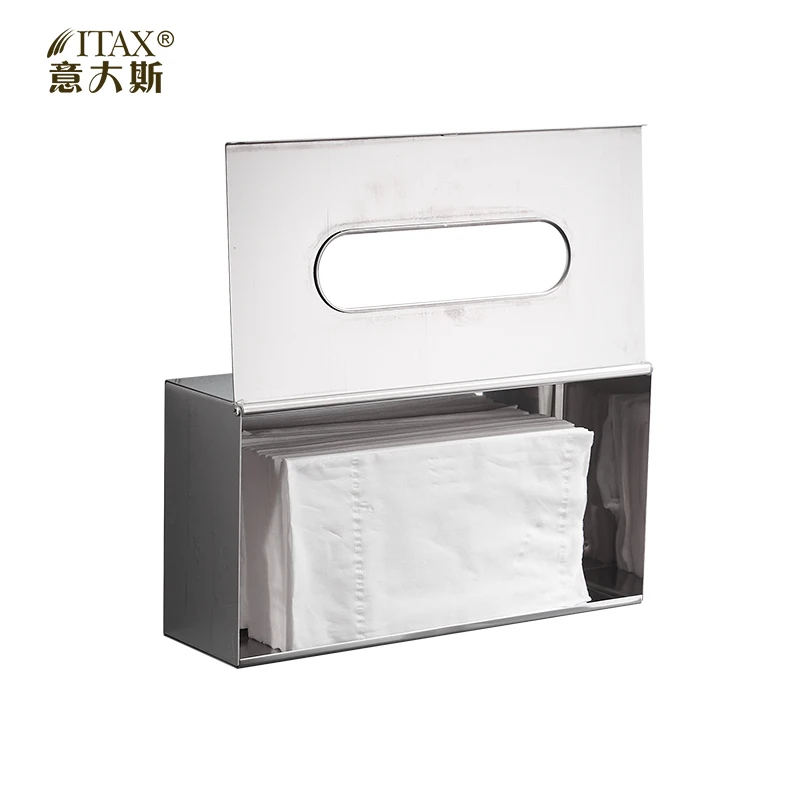 

ITAS3362 square 304S.S manual holder tissue paper dispenser hand table desktop anti rust home bathroom accessory simple mosern