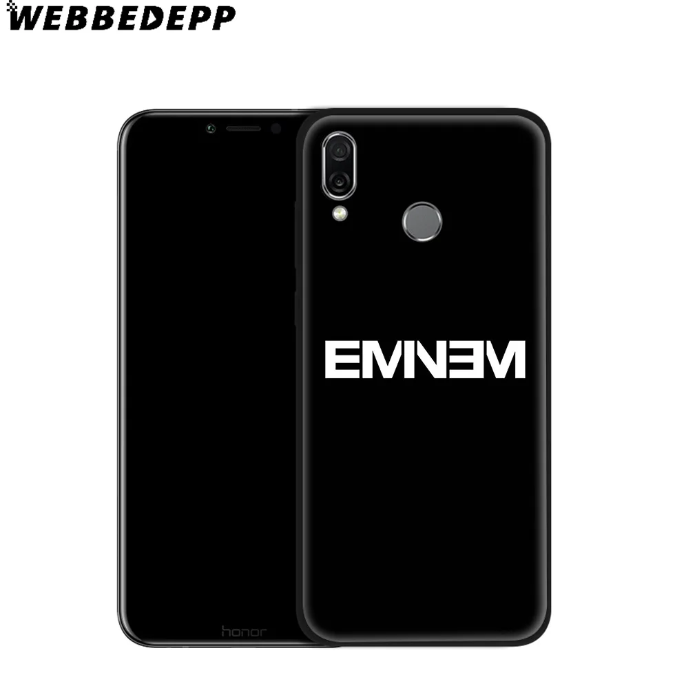 WEBBEDEPP Eminem Rap God Soft Case for Huawei Mate Honor 20 6A 7A 7C 7X 8 9 9X 10 View Lite Pro 30 |