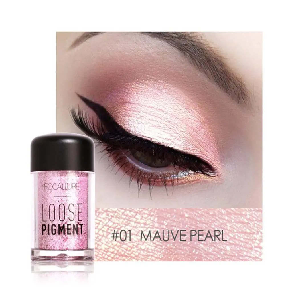 Focallure высокоперламутровые тени для век порошок Алмазный перламутровый FA37 макияж