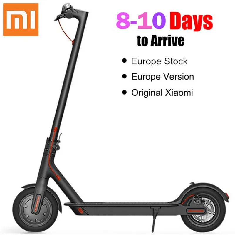 Xiaomi M365 Folding Electric Scooter Europe Stock 2 Wheel Scooters 10Inch 42V 250W Adult Foldable Skateboard | Спорт и развлечения
