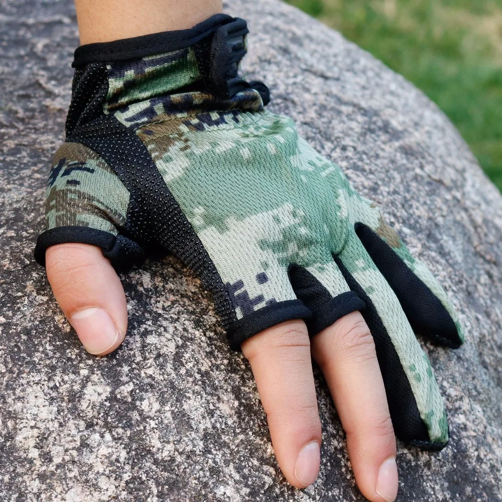 3 коротких пальца водонепроницаемые охотничьи перчатки для стрельбы