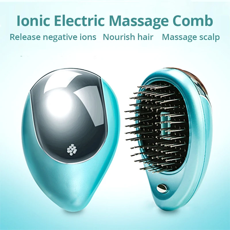 

Ionic Electric Massage Comb Hair Brush Sonic Scalp Massager Negative Ions Nourish Hair Neutralizing Static Electricity